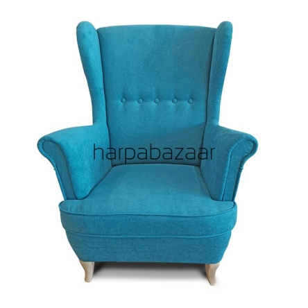 Fotel Uszak niebieski