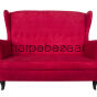 Sofa Uszak tkanina malinowa