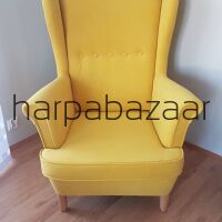 Fotel Uszak kolor bananowy